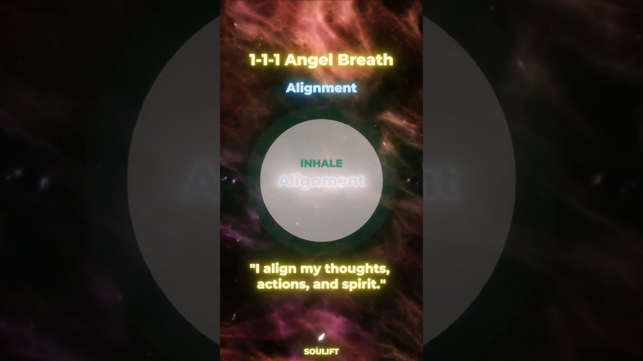 Not feeling Aligned? 😤 Try this 1-1-1 triangle breathing exercise inspired by Angel number 111!