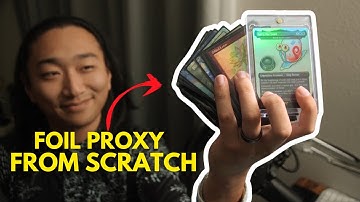 How I print a foil mtg proxy deck at home from scratch