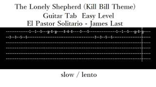 Miniatura del video "The Lonely Shepherd (Kill Bill theme) guitar tab EASY"