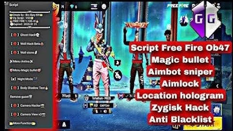 Free Fire Script Hack Obb47+Zygisk Aimbot Sniper fast switch Aimbot Esp Bypass Rank Working