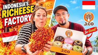 We Tried INDONESIA’S RICHEESE FACTORY & J.CO DONUTS 🇮🇩… SO GOOD!