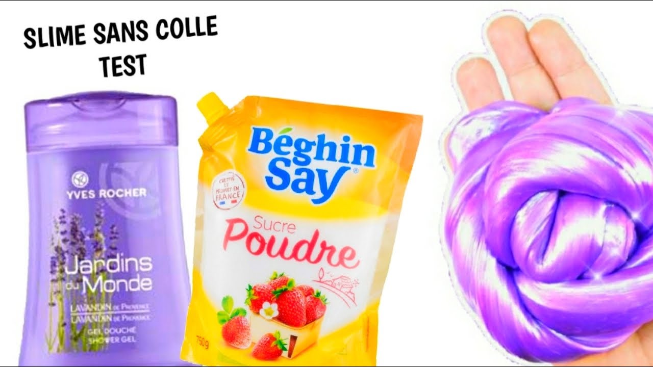 SLIME SANS COLLE avec du SUCRE ?! ( SHAMPOING, GEL DOUCHE, .. ) - YouTube