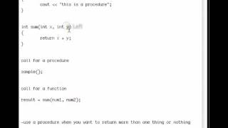 functions vs procedures
