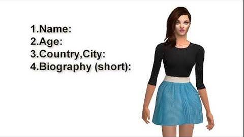 Sims Next Top Model cycle 1 application video  [CLOSED]