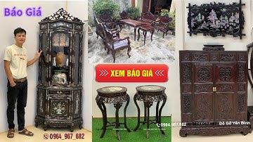 Báo giá tủ góc khảm ốc,bộ bàn ghế luis,tranh khảm chợ quê,tủ huế chữ thọ,đôn mai to cỡ đại