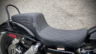 LePera Kickflip Daddy Longlegs Seat Install and Review 2010 Dyna Wide Glide