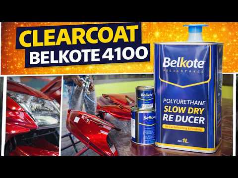 Tutorial Clear Belkote 4100 murah terbaik | Belajar Sendiri Cat Ulang Honda Beat Red Candy