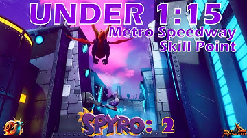 Under 1:15 - Metro Speedway (Skill Point) - Spyro 2: Ripto