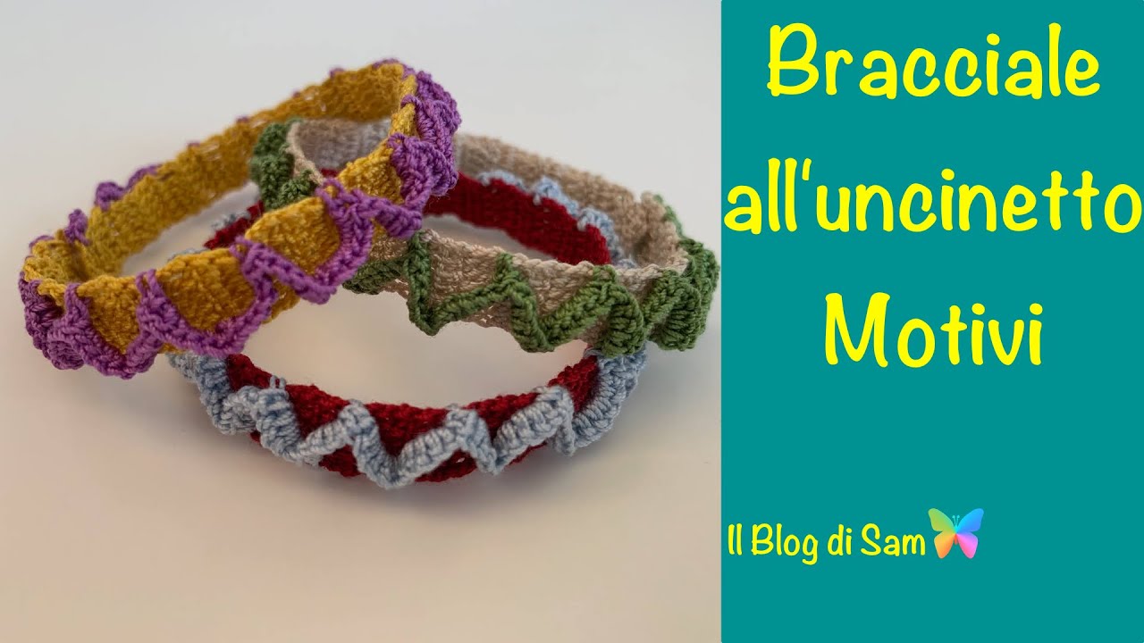 Spiegazione del bracciale all'uncinetto Motivi