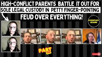 High-Conflict Parents BATTLE For Sole Legal Custody In PETTY Finger-Pointing FEUD Over Everything!