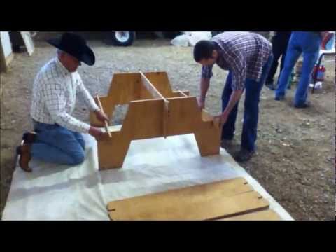 Amazing Portable Picnic Table from single sheet of plywood ...