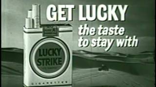 Lucky Strike old cigarette commercials  1950s, 1960s  part 1