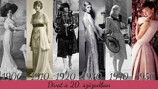 Divat a 20. században | Ruhák az 1900-1950-es években 👗👠👒 | Stílus  csevej Anettel - YouTube