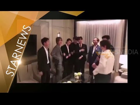 Aksi Super Junior Goyang Dayung Bersama Jokowi