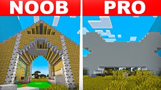 Building the ULTIMATE Dog House in Minecraft! Noob Vs Pro Build Battle