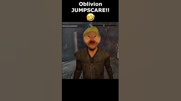 Oblivion JUMPSCARE!! 🤣 #skyrim #oblivionremake #elderscrolls #shorts