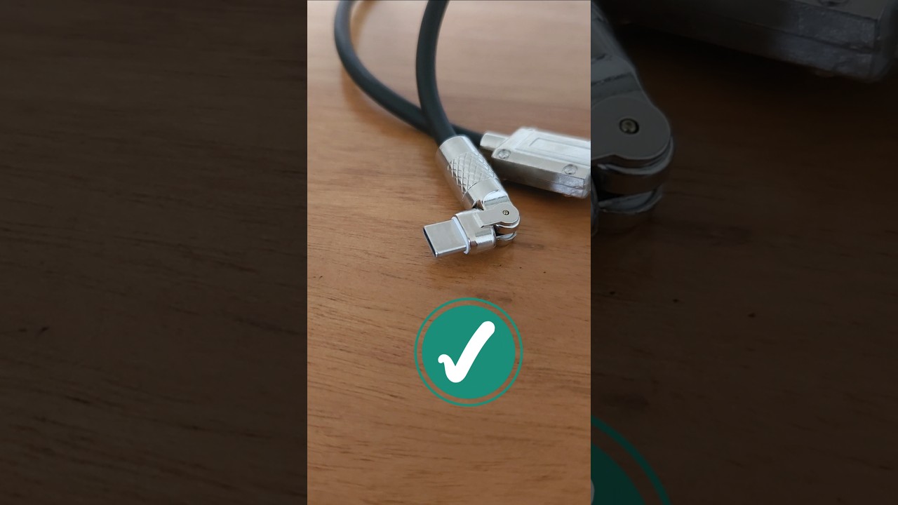 Cable USB C a USB 120W Angulo 180 grados 