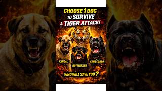 Choose 1 Dog to Survive Tiger Attack 😱🐅
