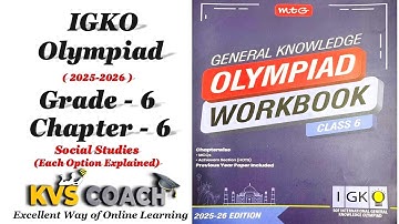 Class 6 ||IGKO OLYMPIADS 2025 || Chapter 6 || Social Studies || #olympiads #class6 #gk