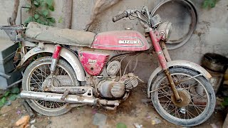 RESTORATION  Suzuki A80 1980s Model 40 Years Old Bike Restoration