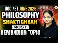UGC NET Philosophy | UGC NET Philosophy Shaktighrah Most Demanding Topic By Tejasvi Mam