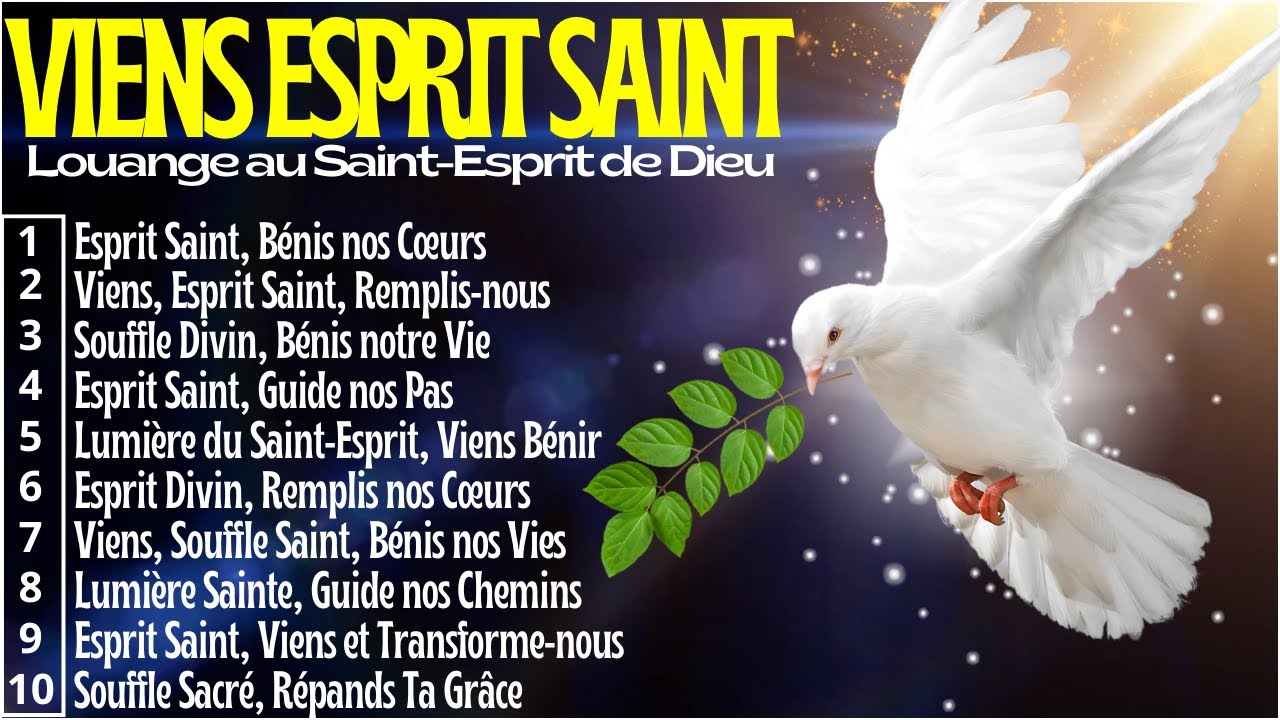 🕊️CHANTS DE LOUANGE POUR SENTIR LA PRÉSENCE DU SAINT-ESPRIT - CHANTS ET CULTE🕊️