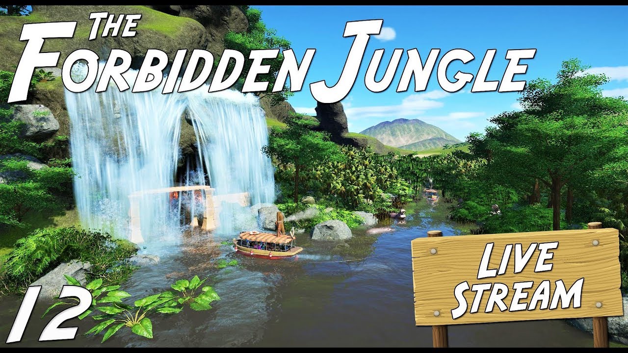 🔴 Epic Waterfall Build in The Forbidden Jungle Adventure Park! | Planet Coaster Live Stream | Ep. 12
