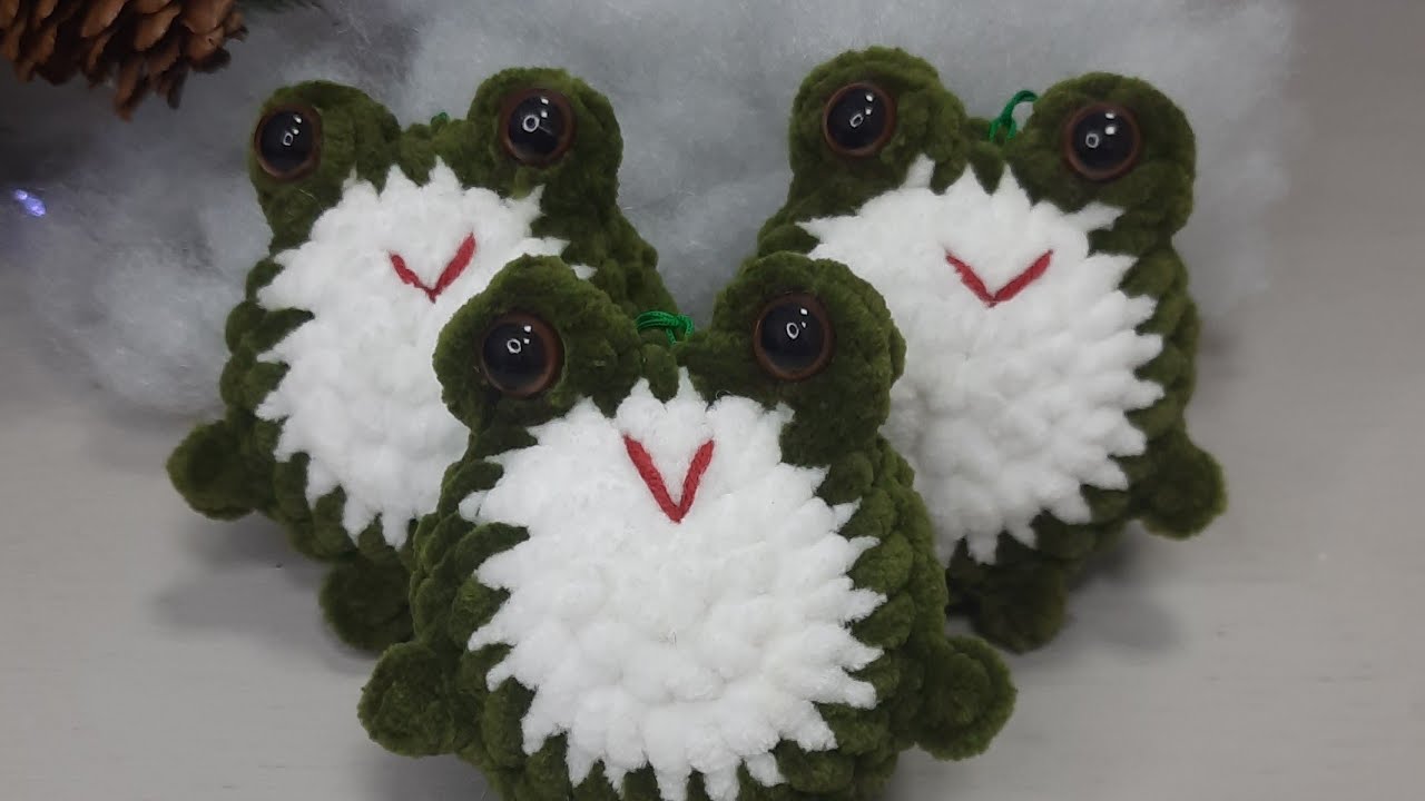 МК. Игрушка за 15 мин. Брелок Лягушка. 