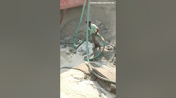 Barge Unloading / Sand is Being Unloaded from Barge with Powerful Pipe Machine’s Part- 213