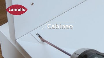 Lamello Cabineo: Furniture connector without edge drilling