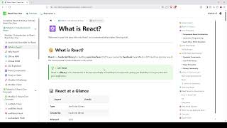 React Tutorial website