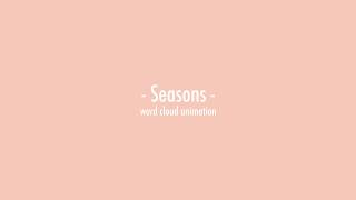 Seasons - Word Cloud Animation