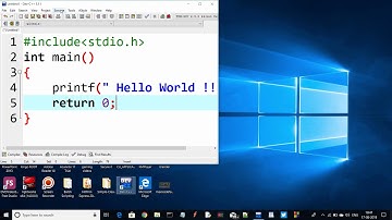 Hello World in C language
