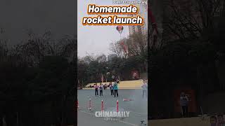 Homemade rocket launch