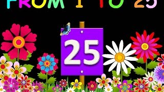 LOS NÚMEROS DEL 1 AL 25 EN INGLÉS - COUNTING FROM ONE TO TWENTY FIVE - - VIDEOS PARA NIÑOS