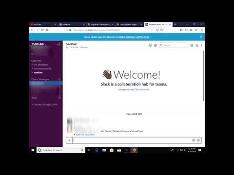 How to Login in Slack and coursera for AI