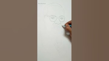 Outline drawing of Dr.B R Ambedkar...✍ #shorts #tutorial #outlinedrawing