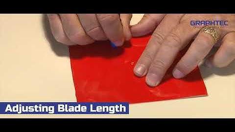 How to test & adjust the blade length for any Graphtec Cutter