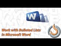 How to Adjust Bulleted and Numbered Lists in Microsoft Word