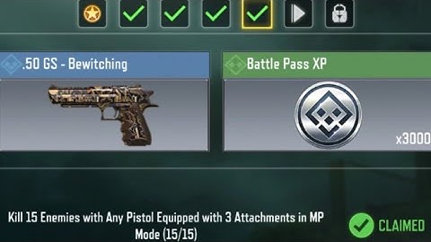 Call Of Duty Mobile Kill 15 Enemies with Any Pistol Equipped with 3 Attachments in MP Mode