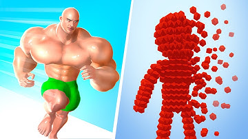 Muscle Rush 🆚 Pixel Rush🌻🧿🌺🌈Max Levels Walkthrough Android IOS Update Gameplay 1777