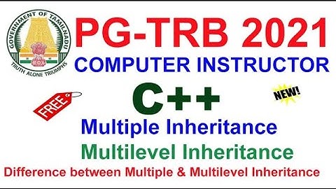 Computer Instructor 💥C++ Class 16 |Multiple & Multilevel Inheritance  |  | VIBRANT ONLINE ACADEMY
