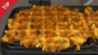 Chow.com's jenny stewart demonstrates a quick, easy, creative way to
serve up leftover stuffing this thanksgiving.
======================chow.com============...