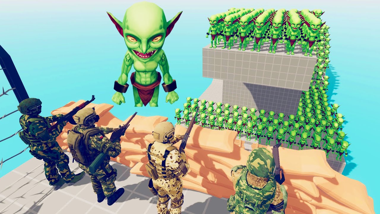 Army vs Zombie 200 Units - Totally Accurate Battle Simulator TABS