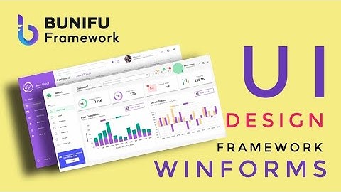 WinForms Tutorial : UI design in Visual studio 2019 | Bunifu UI Framework | C# WinForms