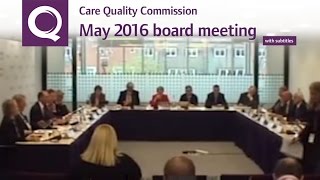 CQC Board Meeting – May 2016 (with subtitles)