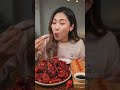 1% to100% of spicy Korean spicy chicken hot challenge #mukbang #koreanfood #food #spicy #asmreating