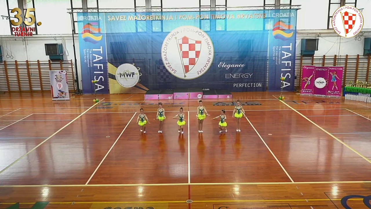 2020. SMPTH 35. DRŽAVNI TURNIR: MINI FORMACIJA ŠTAP KADETI, KLOŠTRANSKE MAŽORETKINJE 2