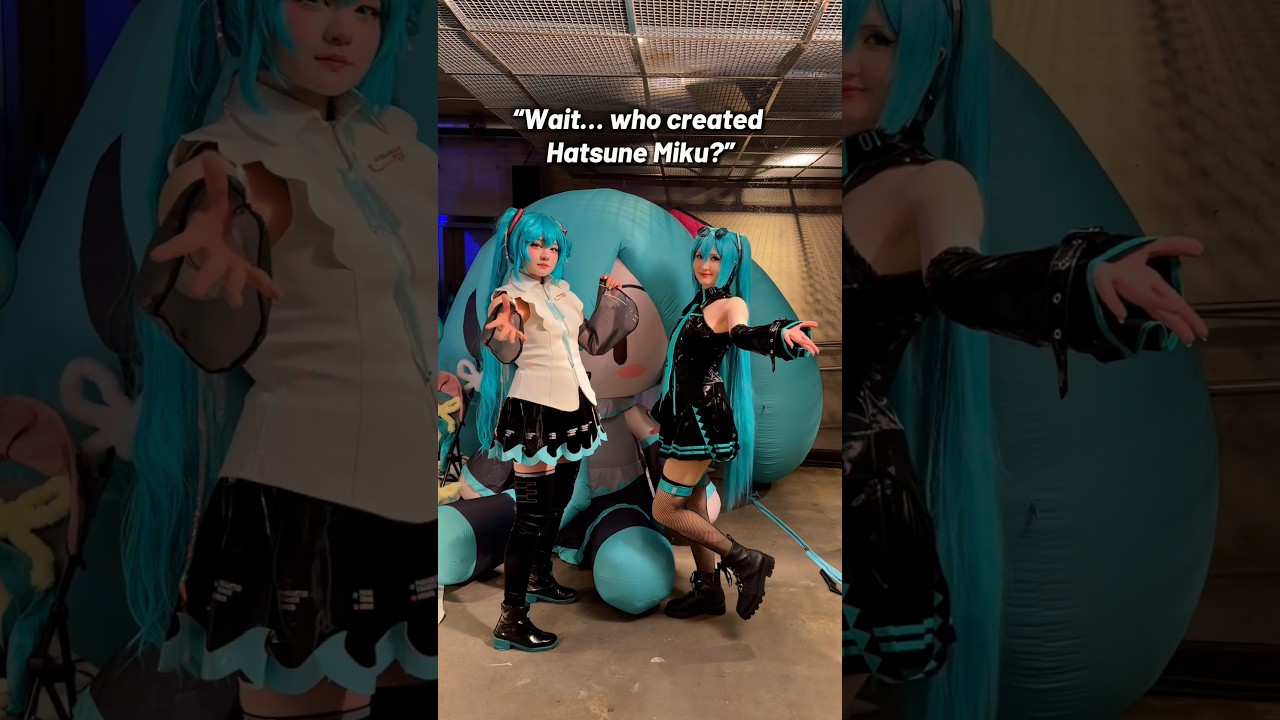 From a voicebank to a global icon 🩵 #hatsunemiku #hatsunemikucosplay #vocaloid #vocaloidcosplay