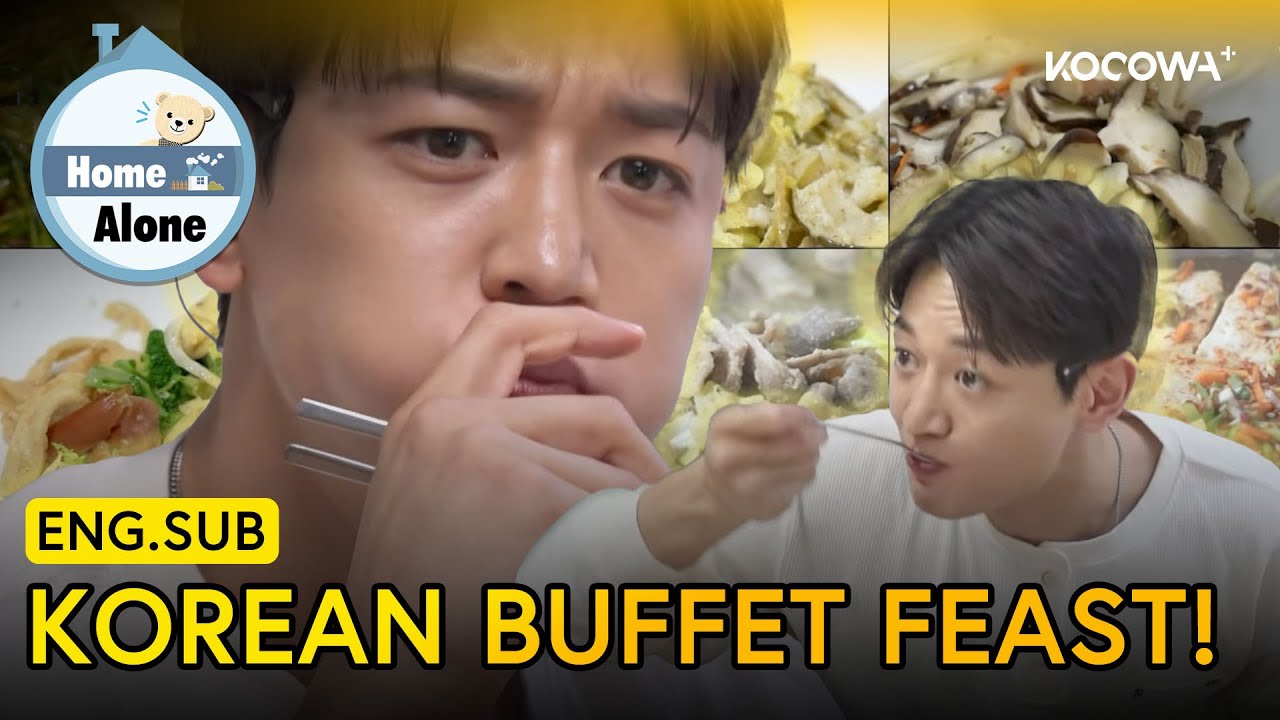 Minho’s Korean Buffet Feast 🍲 Piling Up Side Dishes! | Home Alone EP617 | KOCOWA+